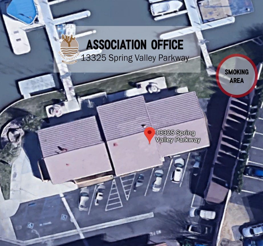 Aerial View of Smoking Area at Association Office