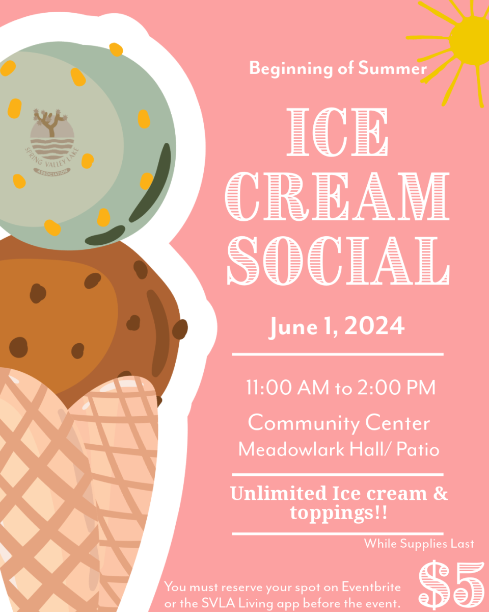 June 1 - Ice Cream Social