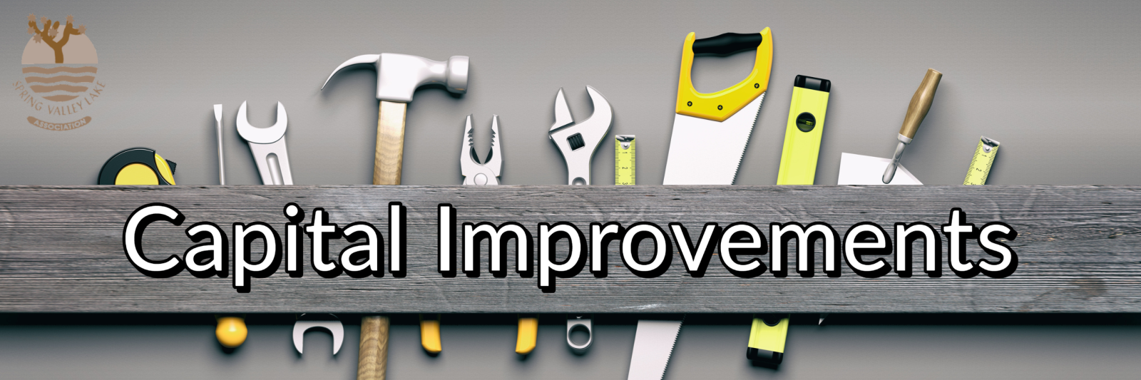 Capital Improvements Banner: Displaying tools