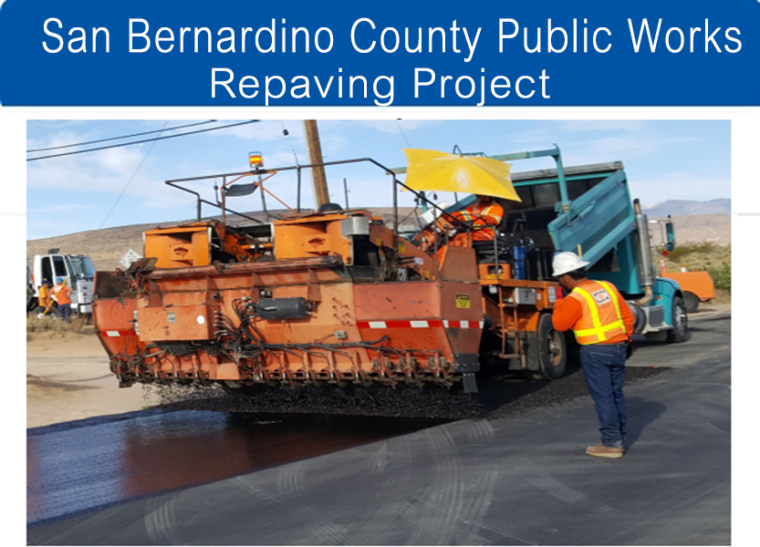San Bernardino County Public Works Repaving Project