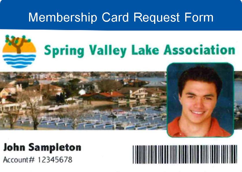 Membership Card Request Form / sample picture of an ID