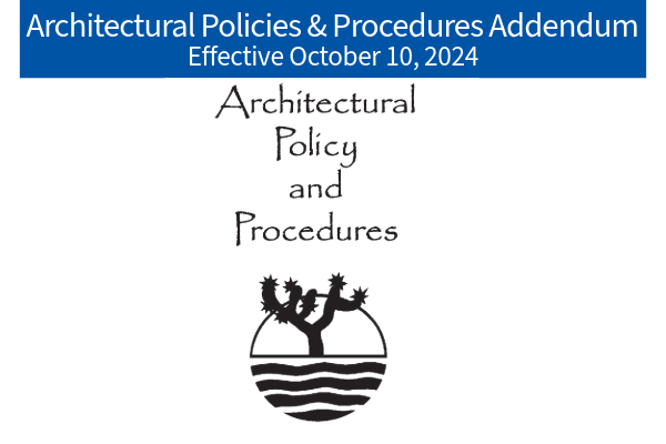 Arch. Policies and Procedures Addendum