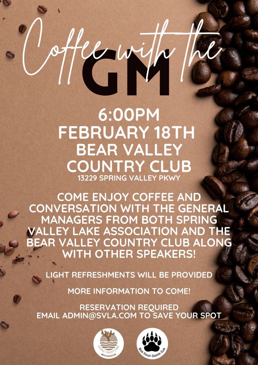 Coffee with the GM - Feb 18th at 6PM