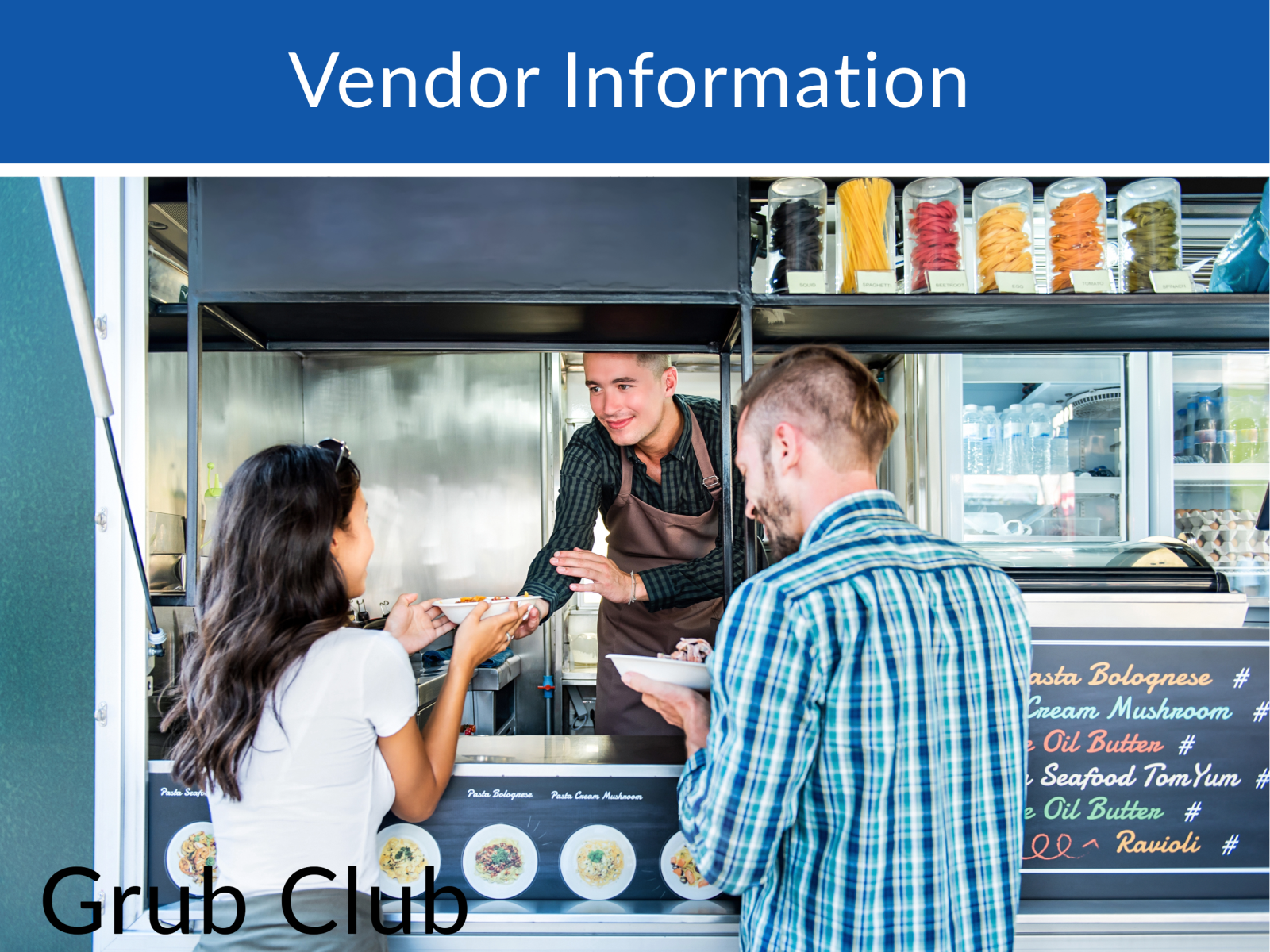 Grub Club Vendor Information - click here