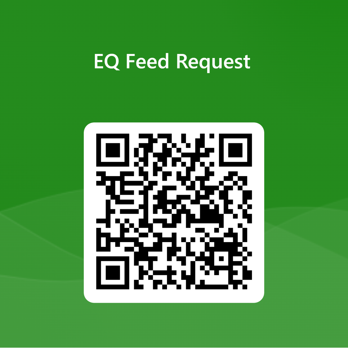 EQ Feed request QR code