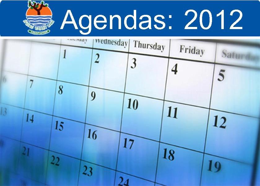 Agendas: 2012