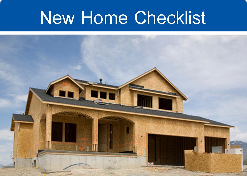 New Home Checklist