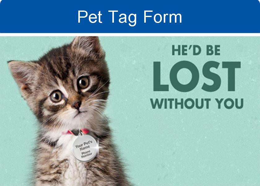 Pet Tag Form